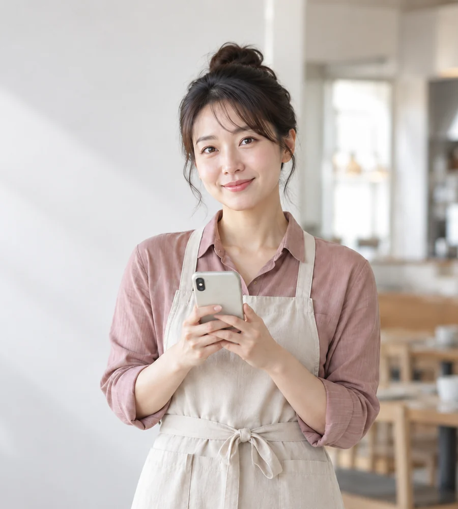 진해 일수 상담을 휴대전화로 안내받는 고객