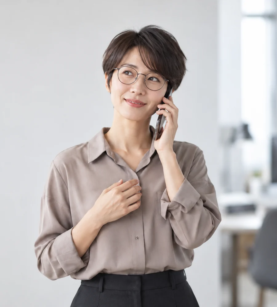 진해 일수 상담을 휴대전화로 안내받는 고객